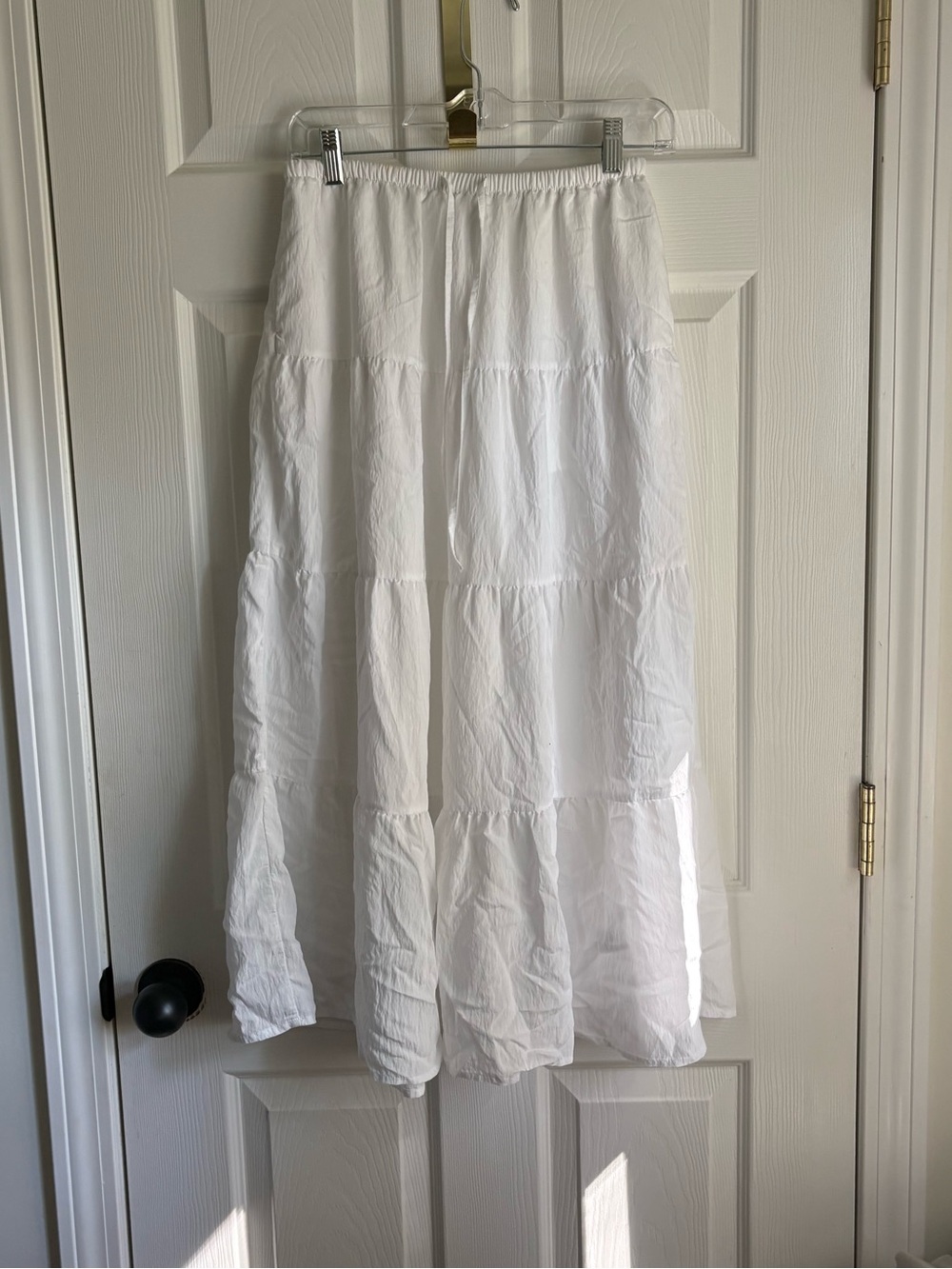 a new day White Tiered Maxi Skirt